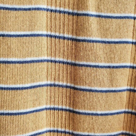 American Eagle Yellow Ribbed Knit Striped Dress Size Small NWT - Picture 5 of 8